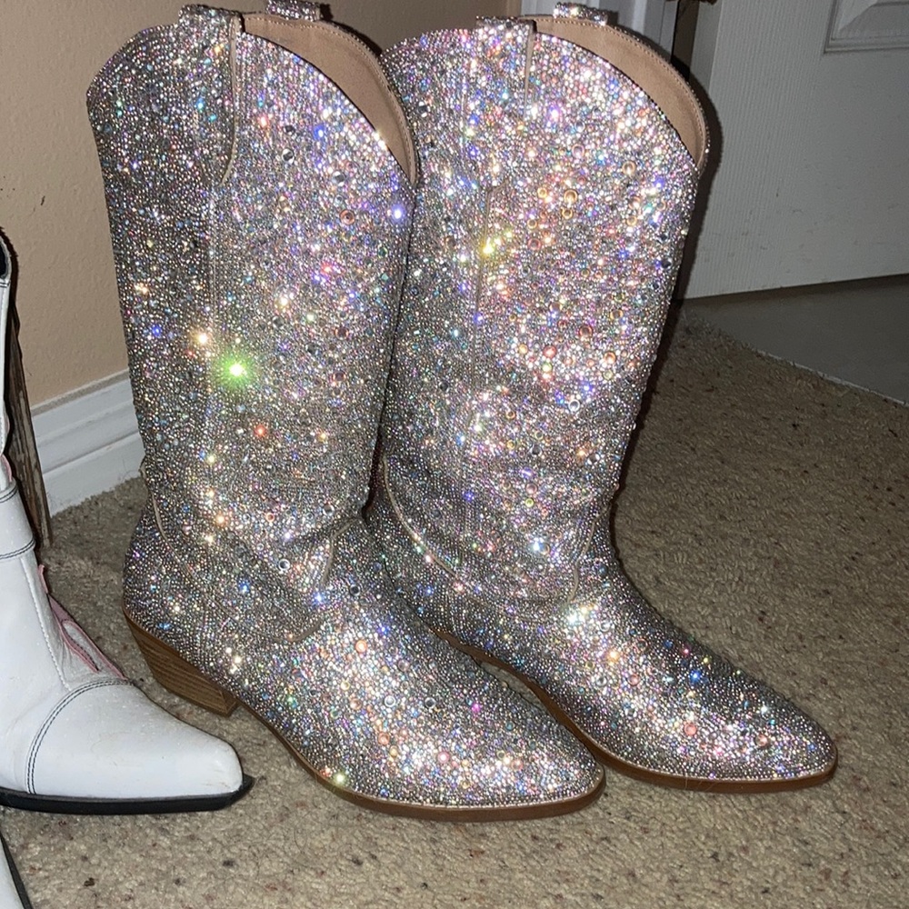 GLITTER SPARKLE COWBOY BOOTS